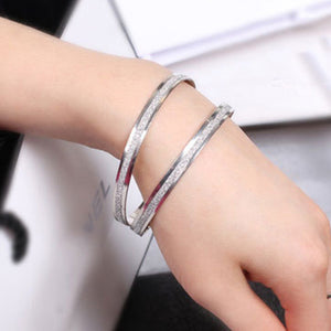 Frosted Cuff Bangle Bracelet - Maui Kitten Beachwear