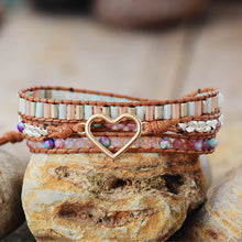 Load image into Gallery viewer, Natural Tourmaline Crystal Wrap Bracelet - Maui Kitten Beachwear