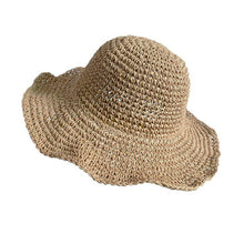 Load image into Gallery viewer, Boho Style Floppy Straw Sun Hat - Maui Kitten Beachwear