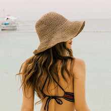 Load image into Gallery viewer, Boho Style Floppy Straw Sun Hat - Maui Kitten Beachwear