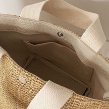 Load image into Gallery viewer, Versatile Rattan Summer Bucket Handbag - Maui Kitten Beachwear