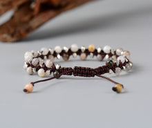 Load image into Gallery viewer, Faceted India Stone Braided Bracelet