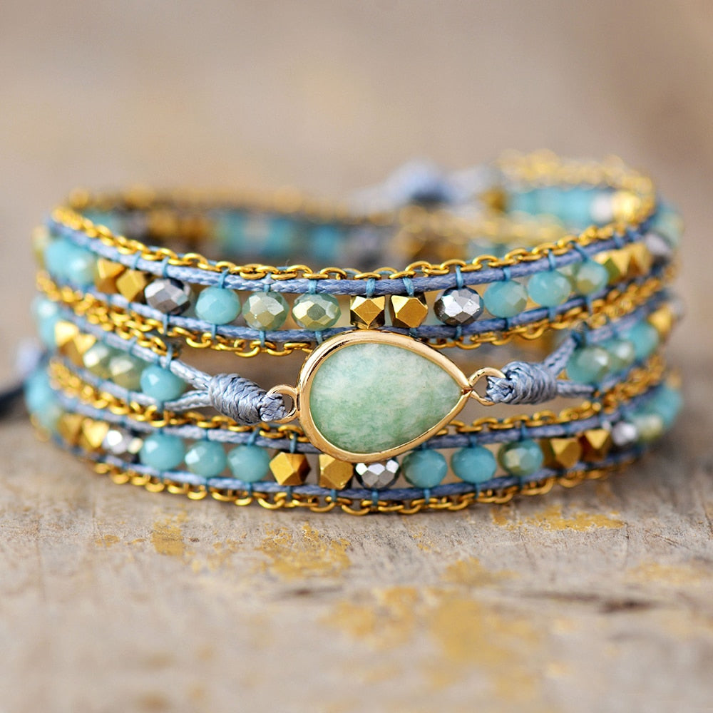 Unique Multilayered Bohemian Wrap Bracelet