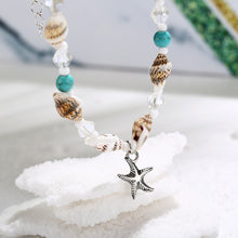 Load image into Gallery viewer, Conch Shell Beaded Starfish Anklet