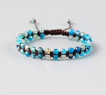 Load image into Gallery viewer, Faceted India Stone Braided Bracelet