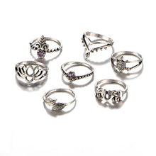 Load image into Gallery viewer, 7-piece Vintage Ring Set