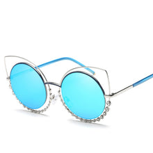 Load image into Gallery viewer, Crystal Cat Eye Sunglasses - Maui Kitten Beachwear