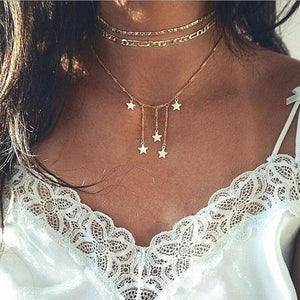 Falling Stars Choker Necklace - Maui Kitten Beachwear