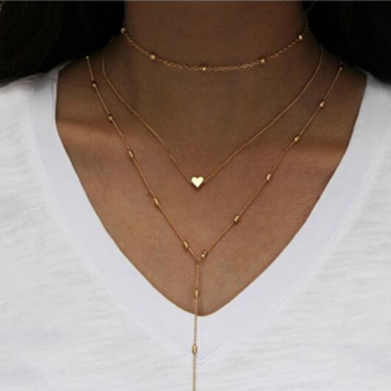 Heart-centric Triple Lariat - Maui Kitten Beachwear