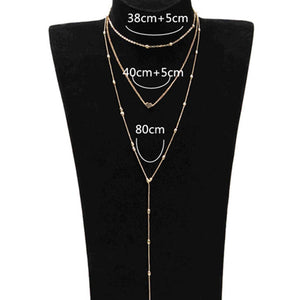 Heart-centric Triple Lariat - Maui Kitten Beachwear