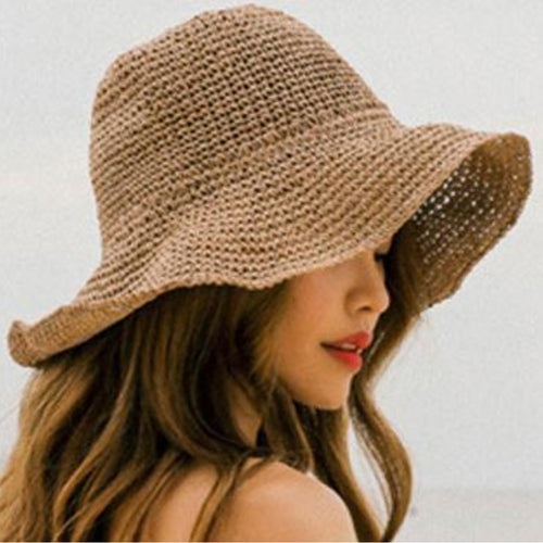 Boho Style Floppy Straw Sun Hat - Maui Kitten Beachwear